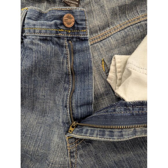 5ive Jungle Jeans Mens 34x30 Relaxed Fit Distressed Denim Straight Leg Pants - Picture 11 of 13